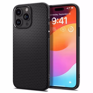 Spigen Liquid Air iPhone 15 Pro viedtālruņa apvalks - matēts melns