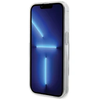 Karl Lagerfeld KLHMP15XHMRSKCH viedtālruņa apvalks iPhone 15 Pro Max 6.7" baltas krāsas ciets riņķa statīvs Karl&Choupette MagSafe