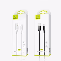 USAMS Kabelis U18 microUSB 2A Fast Charge 1m balts SJ268USB02 (US-SJ268)