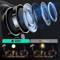 ESR Armorite rūdītais stikls iPhone 16 / 16 Plus kamerai - melns