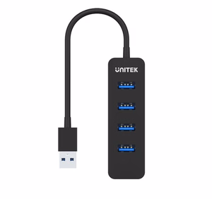 UNITEK H1117A aktīvs USB-A sadalītājs 4x USB-A 3.1, 10W