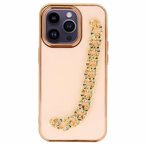Moderns viedtālruņa apvalks Iphone 14 Pro Max dizains 4 gaiši rozā