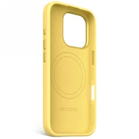 Decoded antimikrobiālais silikona aizmugures apvalks ar MagSafe iPhone 16 Pro - dzeltens