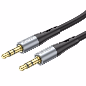 Kabelis AUX Jack 3,5 mm uz Jack 3,5 mm Hoco 1 m UPA22 melns