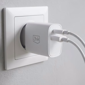 3mk FlowPower 25W 1A1C PD QC4+ sienas lādētājs - balts
