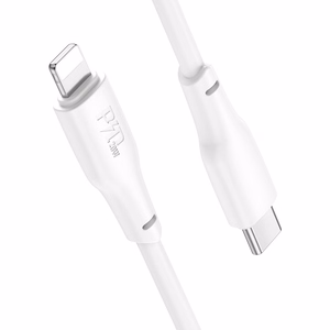 USB kabelis Hoco X93 60W USB-C uz USB-C 1.0m, balts