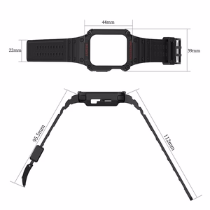 Aizsargājošā siksniņa Apple Watch 42/44/45mm bruņots apvalks - zaļa