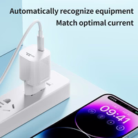 Rock sienas lādētājs T88 Sugar Cube Series GaN - Type C - QC 3.0 PD 33W 3A balts