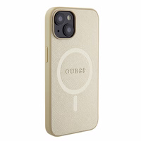 Guess GUHMP15MPSAHMCB iPhone 15 Plus 6.7" zelta/zelta cietais apvalks Saffiano MagSafe