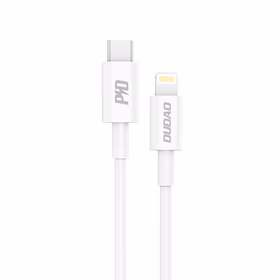 Dudao L6X USB-C - Lightning PD 20W 1m kabelis - balts