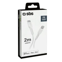 SBS TECABLELIGTC2W USB-C - Lightning kabelis 2 m - balts
