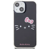 Hello Kitty IML Kitty Face viedtālruņa apvalks iPhone 15 - melns
