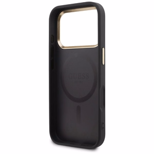 Guess Perforated 4G MagSafe case for iPhone 17 Pro - black