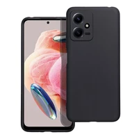 Matētais viedtālruņa apvalks XIAOMI Redmi Note 12 5G - melns (m)