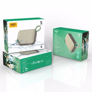 QCY SP2 IP67 Bluetooth Speaker with RGB Backlight and Stereo Mode - Gray Green