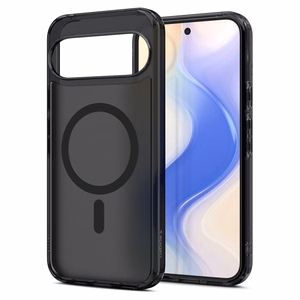 Spigen Ultra Hybrid Mag vāciņš ierīcei Google Pixel 10 Pro XL, ar MagSafe, caurspīdīgs un melns