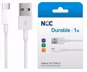 Кабель USB NCC USB-C 1м белый