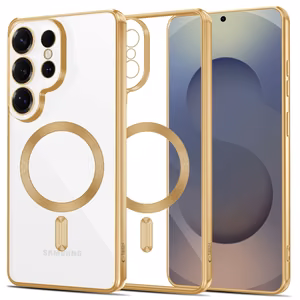 Tech-Protect MagFlex Maciņš for Samsung Galaxy S26 Ultra - caurspīdīgs zelta