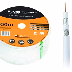 Libox PCC80 Коаксиальный кабель 100м RG-6/U белый