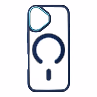 COLOR EDGE MAG COVER magnētiskais viedtālruņa apvalks, savietojams ar MagSafe, paredzēts IPHONE 17, tumši zils