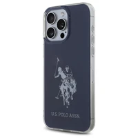 US Polo USHCP15XTPUHRBV iPhone 15 Pro Max 6.7" zila/zila Spīdīgs Liels Logotips