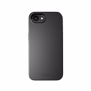 Puro šķidrā silikona viedtālruņa apvalks "ICON MAG PRO" ar magnētisko, metāla pogām un kameras gredzenu iPhone 16E, melns