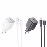 Lādētājs Hoco USB C QC PD 20W + Kabelis USB C uz Lightning N40 balts