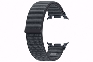 Samsung SVL32SK Fabric Band (S/M) auduma siksniņa Galaxy Watch9 un Galaxy Watch8 pulksteņiem, melna