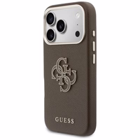 GUESS korpuss priekš IPHONE 17 Pro Max GUHCP17X5PS4RGGW (PU FW Resin Logo) brūns