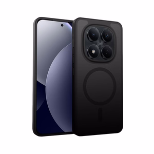 Crong Hybrid Matte Magnetic MagSafe vāciņš ierīcei Xiaomi Redmi Note 15 Pro+, melns