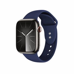 Crong Liquid siksniņa Apple Watch 44 / 45 / 46 / 49 mm, tumši zila