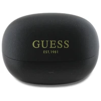 Guess Bluetooth austiņas GUTWST88MCTGK TWS + dokstacija melnas/melnas kapsula drukāts logotips