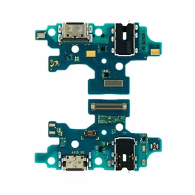Charging Port Saderīgs ar Samsung A415 A41 2020 ar Flex / Plata OEM