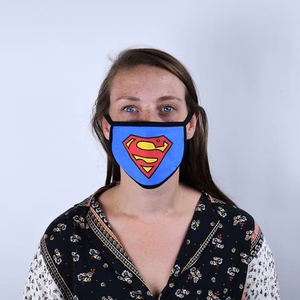 Superman aizsargājoša sejas maska ar trīskāršu filtru