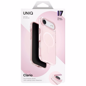 Uniq Clario Magclick uzlādes viedtālruņa apvalks iPhone Air - rozā