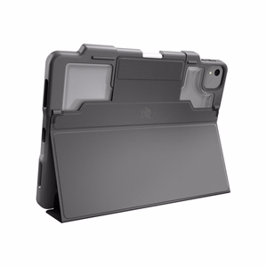 STM Dux Plus izturīgs MIL-STD-810G maciņš ar Apple Pencil turētāju priekš iPad Air 11 M3 2025 / M2 2024 / iPad Air 10.9 5-4 paaud. 2022-2020, melns
