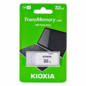 Kioxia TransMemory U202 USB zibatmiņa 32 GB USB Type-A 2.0 balta