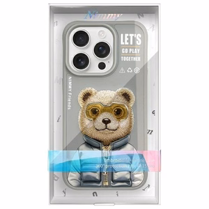 Nimmy Cool&Cute 2.0 viedtālruņa apvalks iPhone 15 Pro - pelēks