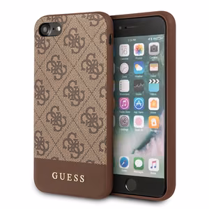 Guess 4G Stripe Collection viedtālruņa apvalks iPhone 7 / 8 / SE 2020 / SE 2022 - Brūns