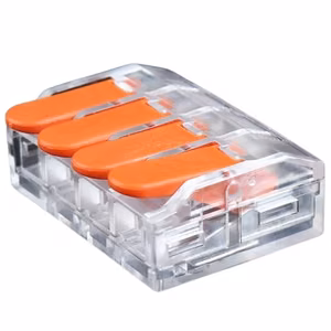 Splicing Connector with Lever, 4x 0.5-6.0mm², 41A, 450V, 20pcs