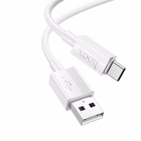 Kabelis USB-A uz USB-C Hoco 3A 1 m X107 balts