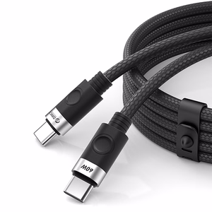 Orico CDX 60W 3A Power Delivery USB-C - USB-C 1m Kabelis - melns
