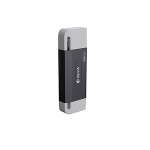 Devia card reader 2in1 EL239 USB/USB-C 2.0 black