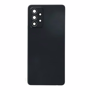 Aizmugures vāciņš Samsung A72 4G A725 / A72 5G A726 melns (ar kameras stiklu) OEM