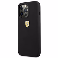 Ferrari FESSIHCP13LBK iPhone 13 Pro / 13 6.1" melns/melns cietais viedtālruņa apvalks silikona