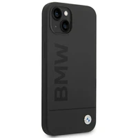 Viedtālruņa apvalks BMW BMHMP14MSLBLBK iPhone 14 Plus 6.7 "melns / melna cietais apvalks Silikona Paraksta Logotips Magnētiskais
