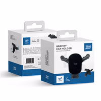 Gravity car turētājs zils STAR melns Mirror windshield mount melns