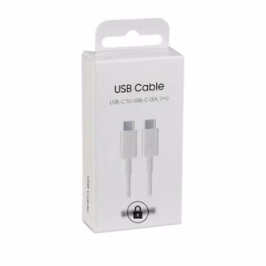 USB Cable Samsung EP-DN975BWEGWW White 100cm "Type-C/Type-C" (up to 5A) / original package