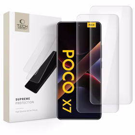 Tech-Protect Supreme Protection rūdīts aizsargstikls Xiaomi Redmi Note 14 PRO / 14 PRO+ 5G / Poco X7 5G - Caurspīdīgs