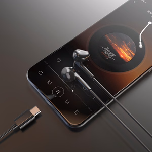 Dudao X3C vadu USB-C austiņas 1.2m - melnas